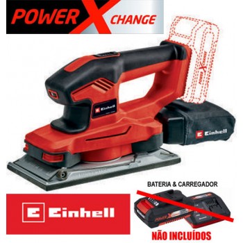 LIXADORA VIBRATÓRIA EINHELL POWERXCHANGE SEM FIO A BATERIA